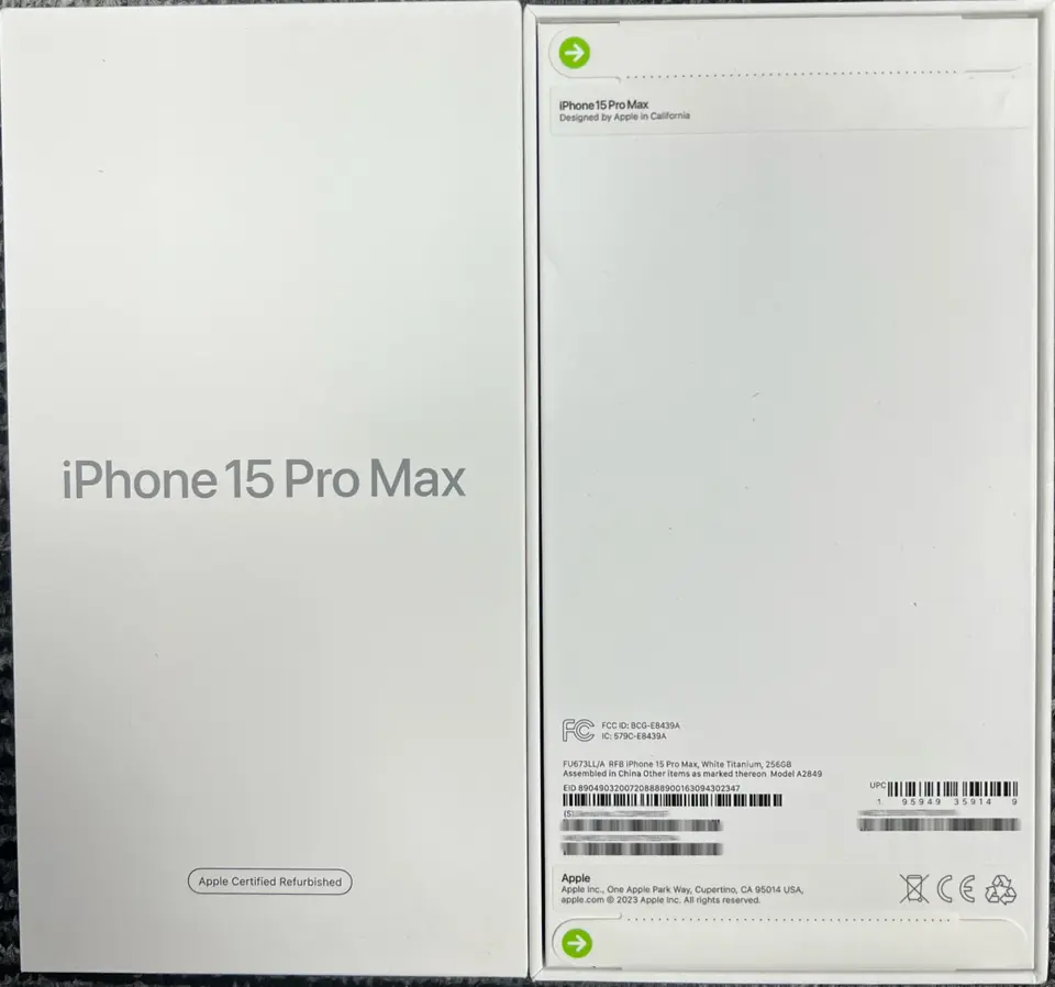 Phones(手機)-CPO-iPhone 15 ProMax-E-Sim-A2849-LL-A-256GB-Not Activate - LiuDao iPhone stock photo 1