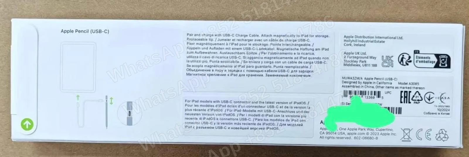 Smart pen(智能筆)-Brand new-Pencil（USB-C）-不分-A3085-ZM-A-不分-Not Activate - LiuDao stock photo 1