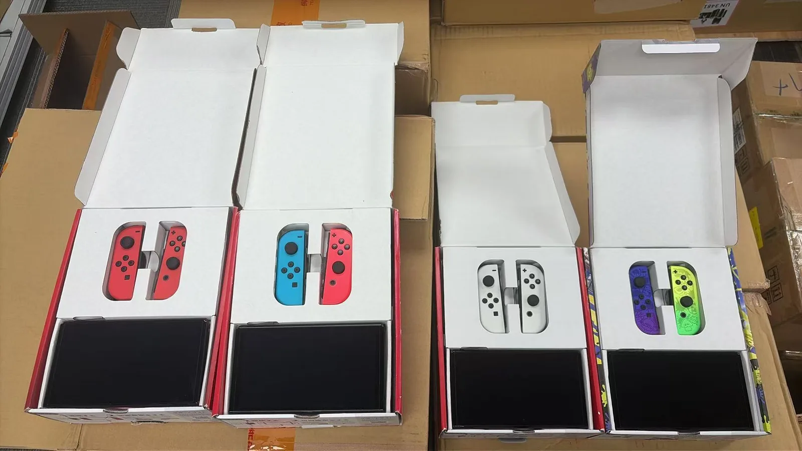 Switch OLED Neon Blue / Neon Red —— $200 - LiuDao accessories stock photo 1
