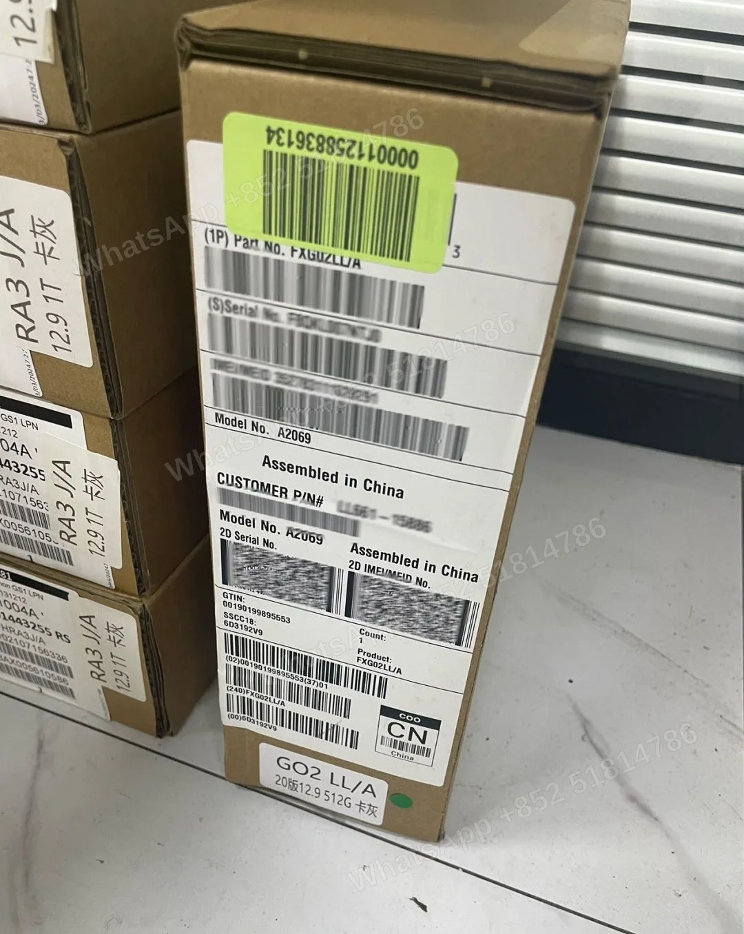 Tablets(平板電腦)-Asis-iPad Pro 12.9-inch Gen 4（2020）-Wi-Fi+Cellular-A2069-LL-A-512GB-Active - LiuDao stock photo 1