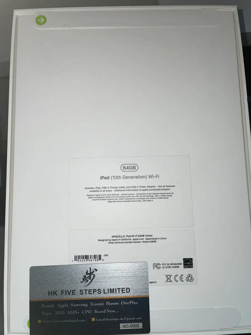 Tablets(平板電腦)-Brand new-iPad 10（2022）-Wi-Fi-A2696-LL-A-64GB-Not Activate - LiuDao iPad stock photo 1