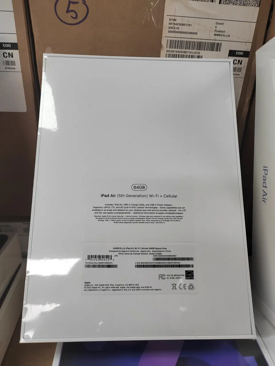 Tablets(平板電腦)-Brand new-iPad Air 5 10.9-inch（2022）M1-Wi-Fi+Cellular-A2589-LL-A-64GB-Not Activate - LiuDao iPad stock photo 1