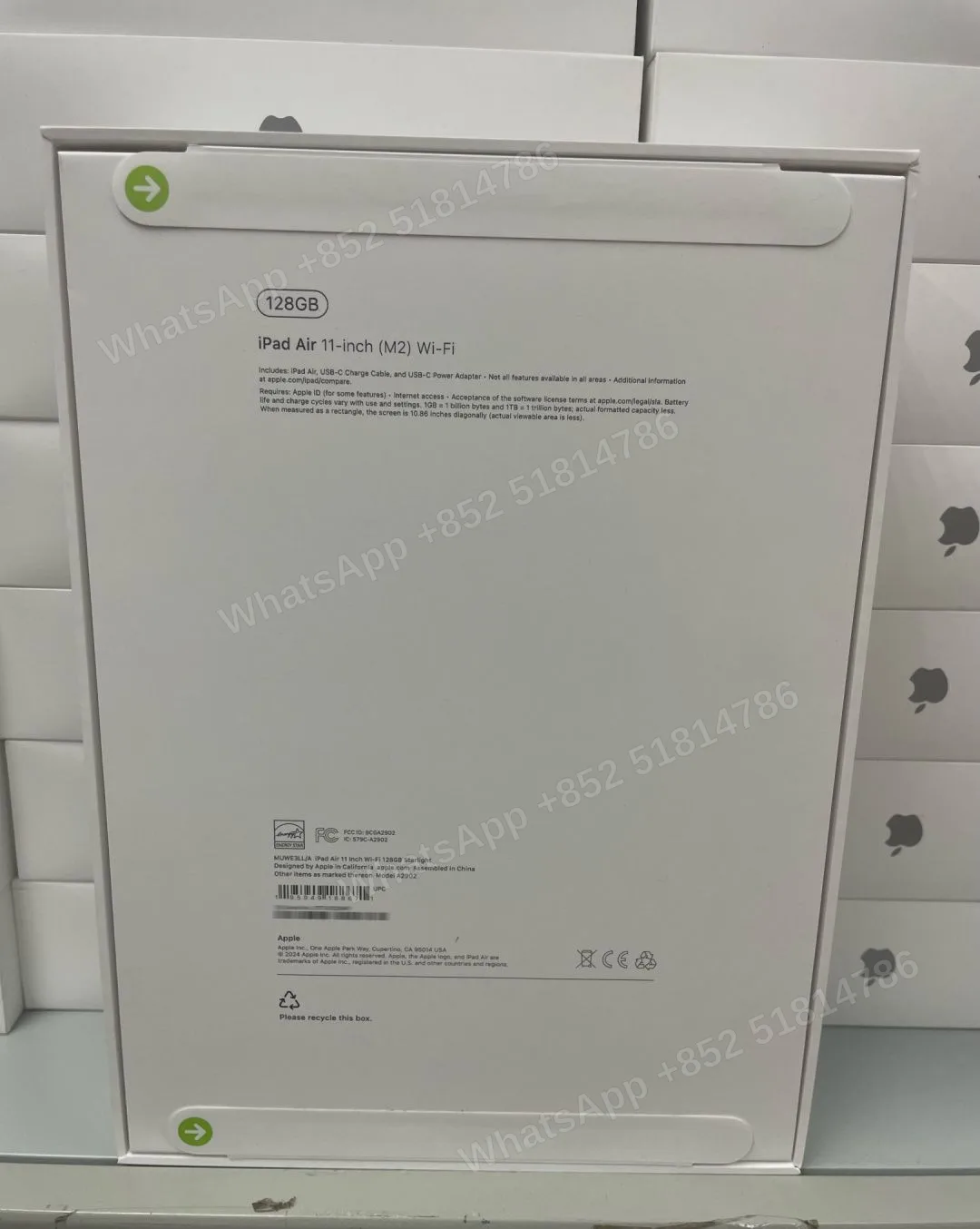 Tablets(平板電腦)-Brand new-iPad Air 6 11-inch（2024）M2-Wi-Fi-A2902-LL-A-128GB-Not Activate - LiuDao stock photo 1