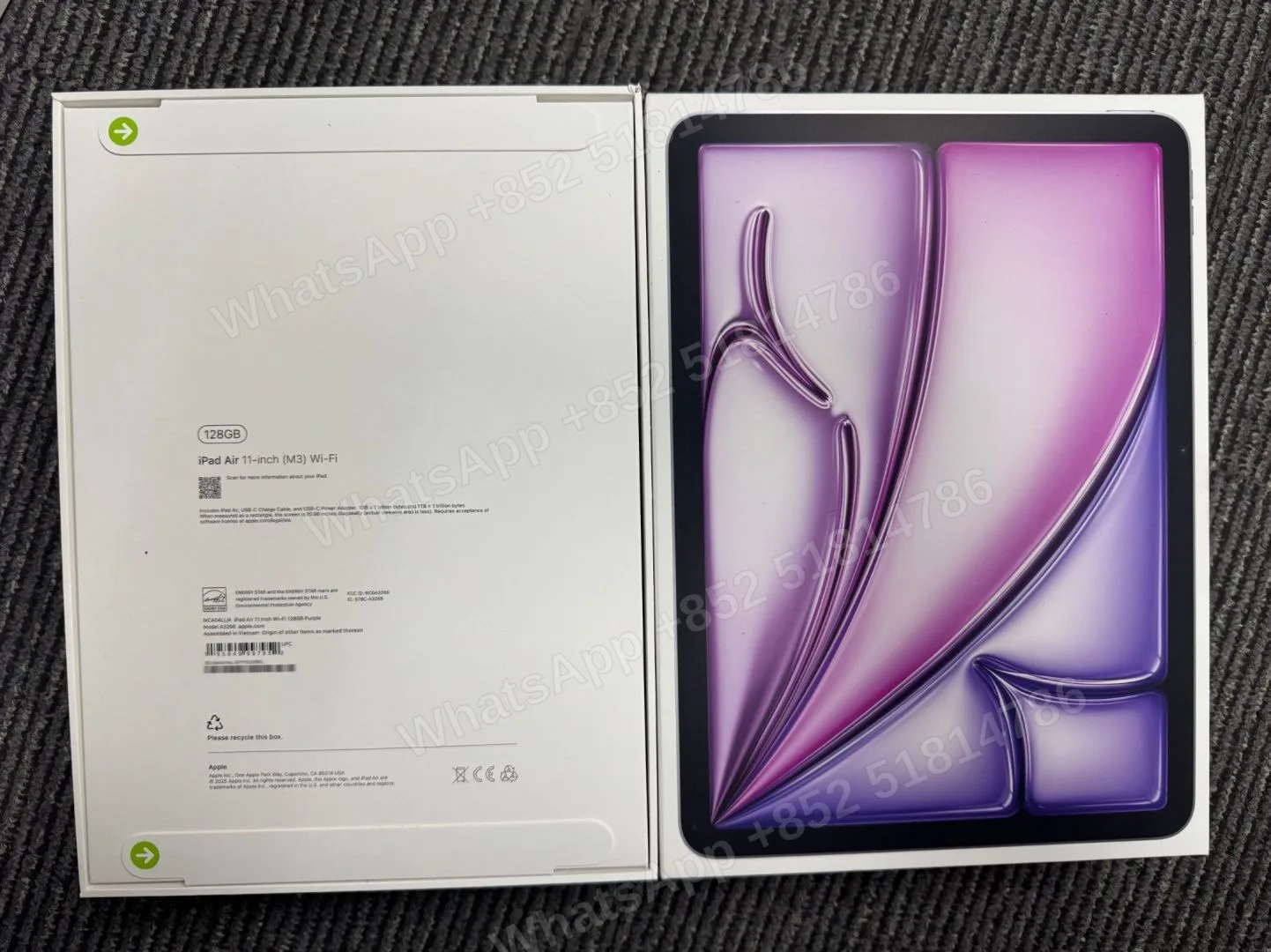 Tablets(平板電腦)-Brand new-iPad Air 7 11-inch（2025）M3-Wi-Fi-A3266-LL-A-128GB-Not Activate - LiuDao stock photo 2