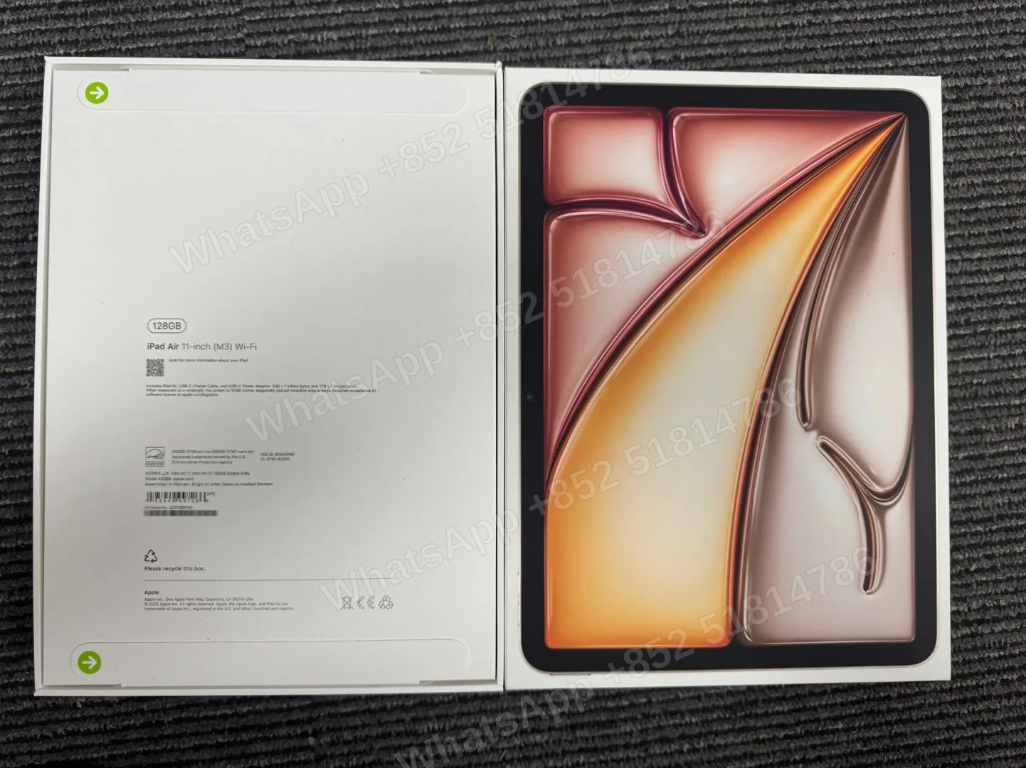 Tablets(平板電腦)-Brand new-iPad Air 7 11-inch（2025）M3-Wi-Fi-A3266-LL-A-128GB-Not Activate - LiuDao stock photo 1