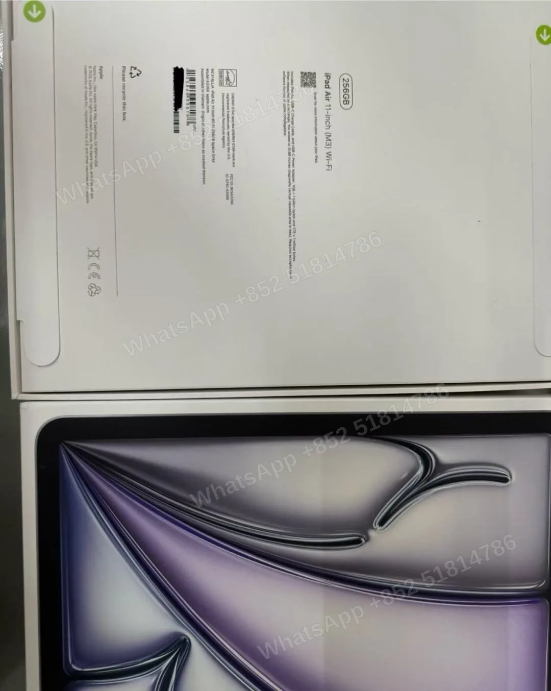 Tablets(平板電腦)-Brand new-iPad Air 7 11-inch（2025）M3-Wi-Fi-A3266-LL-A-256GB-Not Activate - LiuDao stock photo 1