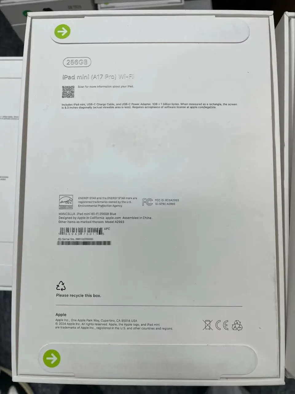 Tablets(平板電腦)-Brand new-iPad Mini 7（2024）A17 Pro-Wi-Fi-A2993-LL-A-256GB-Not Activate - LiuDao iPad stock photo 1