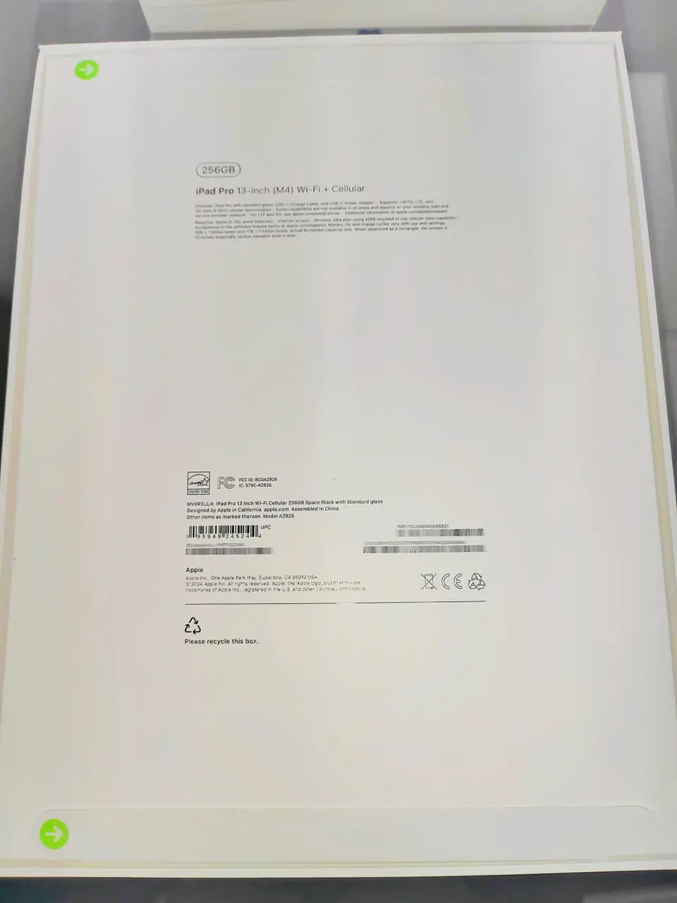 Tablets(平板電腦)-Brand new-iPad Pro 13-inch Gen 7（2024）M4-Wi-Fi+Cellular-A2926-LL-A-256GB-Not Activate - LiuDao iPad stock photo 1