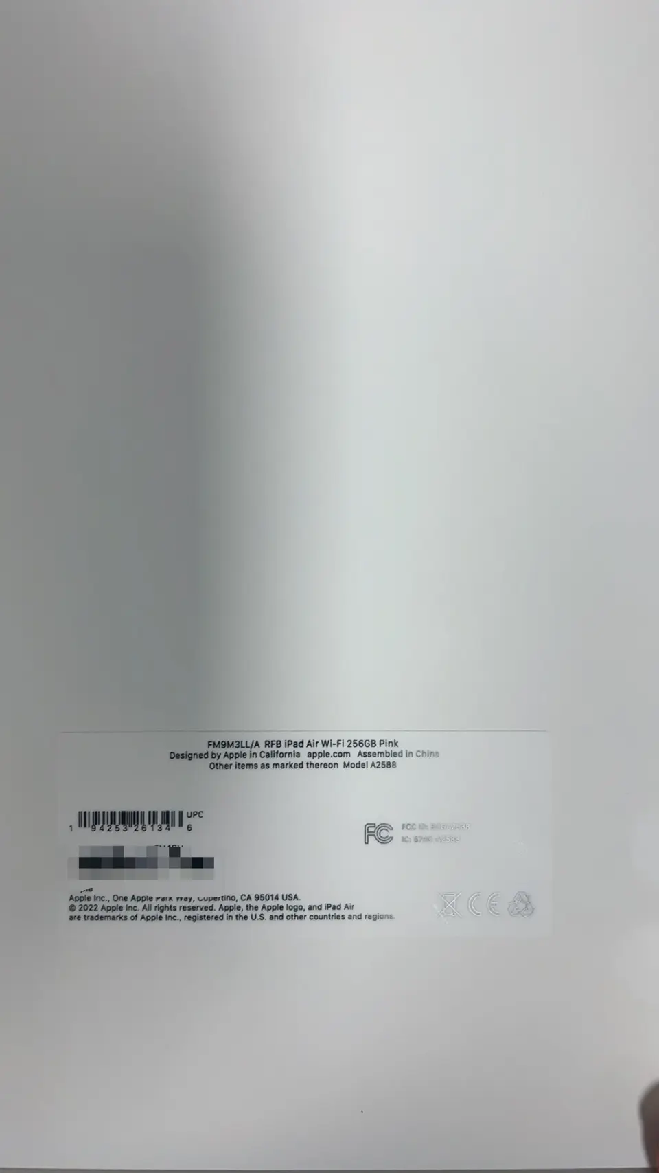 Tablets(平板電腦)-CPO-iPad Air 5 10.9-inch（2022）M1-Wi-Fi-A2588-LL-A-256GB-Not Activate - LiuDao iPad stock photo 1