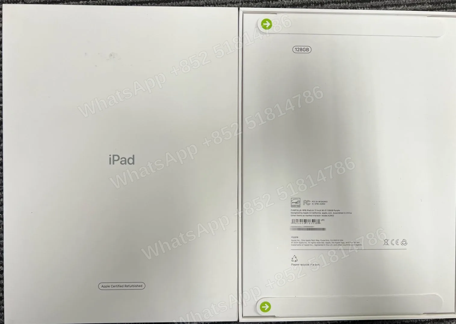 Tablets(平板電腦)-CPO-iPad Air 6 11-inch（2024）M2-Wi-Fi-A2902-LL-A-128GB-Not Activate - LiuDao stock photo 1