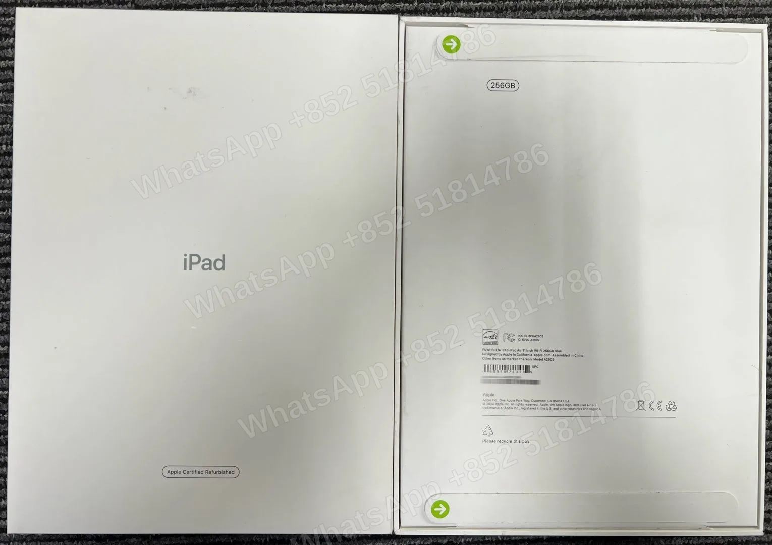 Tablets(平板電腦)-CPO-iPad Air 6 11-inch（2024）M2-Wi-Fi-A2902-LL-A-256GB-Not Activate - LiuDao stock photo 1