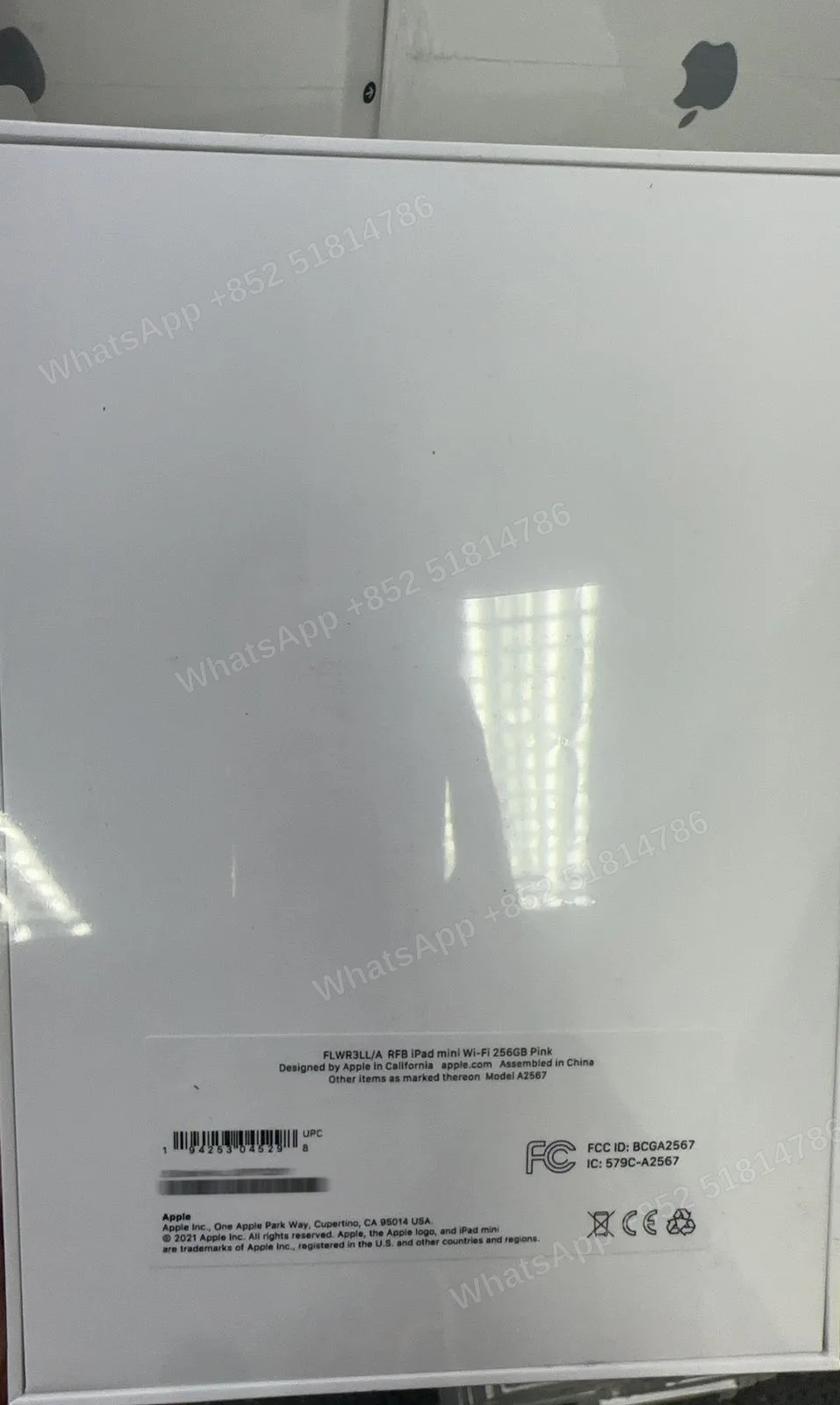 Tablets(平板電腦)-CPO-iPad Mini 6（2021）-Wi-Fi-A2567-LL-A-256GB-Not Activate - LiuDao stock photo 1