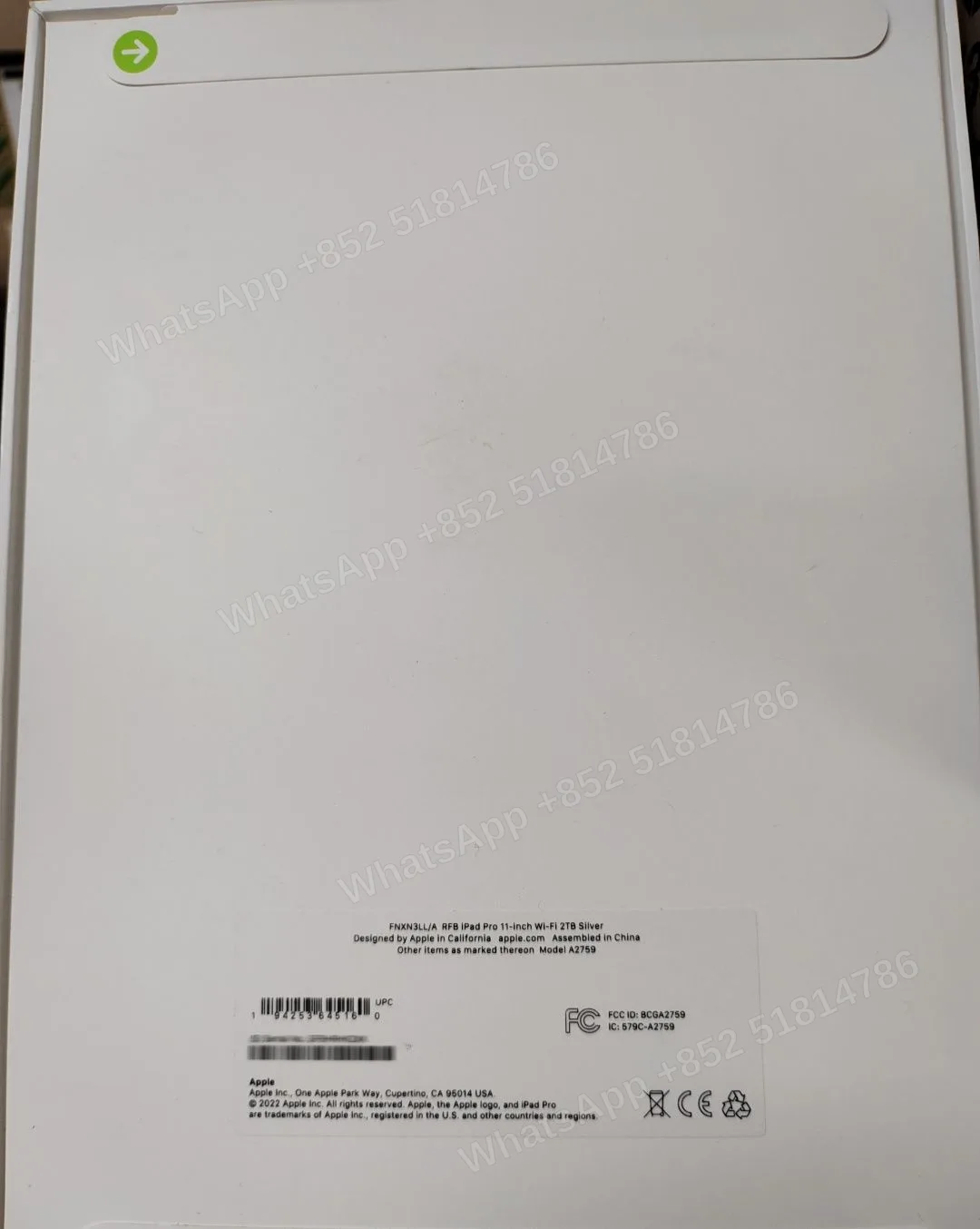 Tablets(平板電腦)-CPO-iPad Pro 11-inch Gen 4（2022）M2-Wi-Fi-A2759-LL-A-2TB-Not Activate - LiuDao stock photo 1