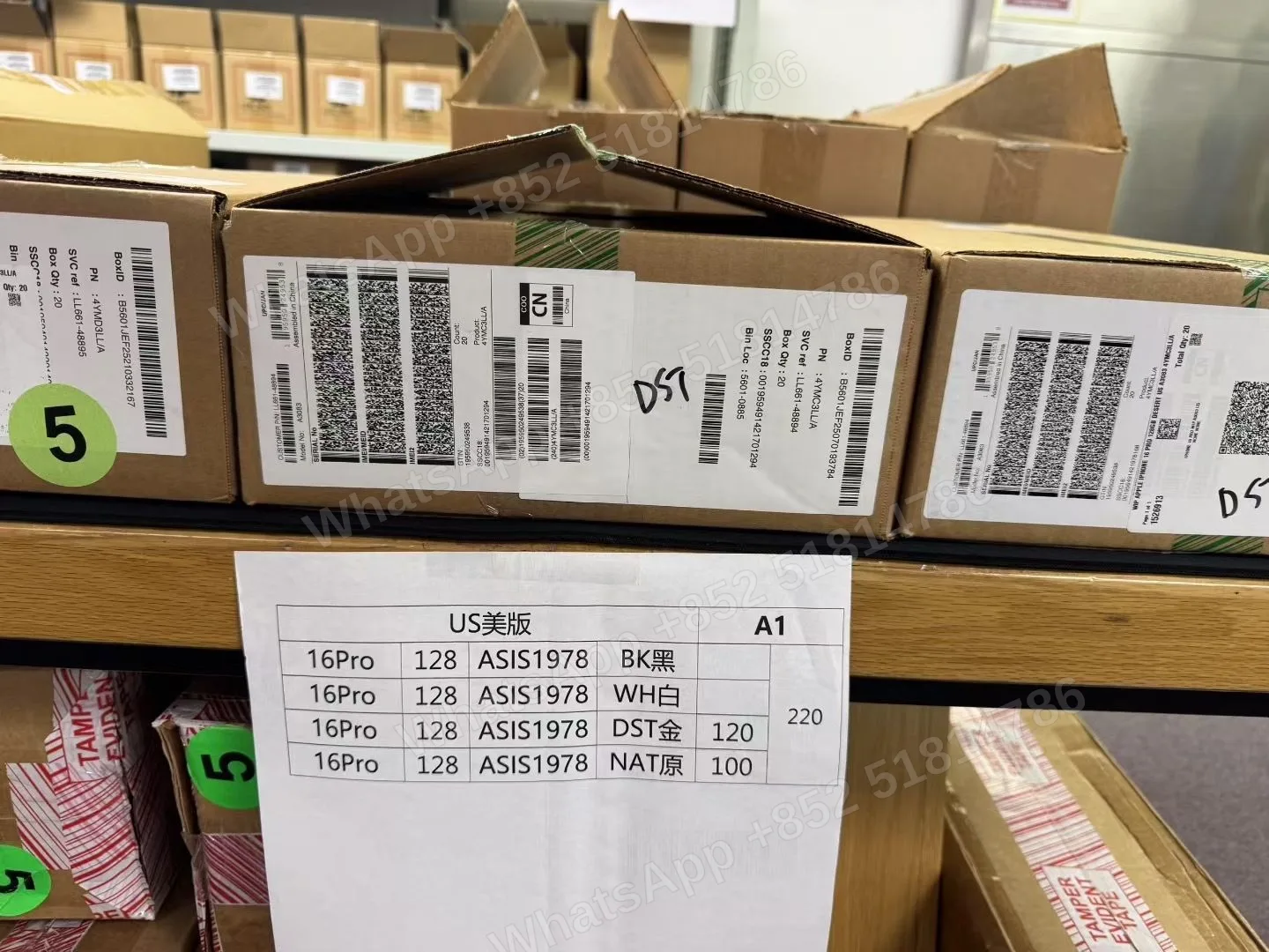 USA ASIA 🇺🇸🇺🇸 15PM 256GB 16Pro 128GB - LiuDao stock photo 1
